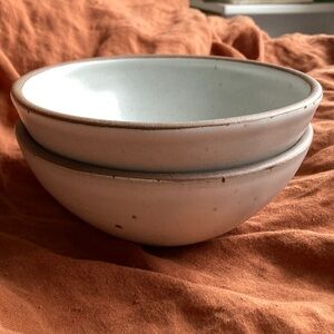 2 East Fork Old Eggshell Soup Bowls